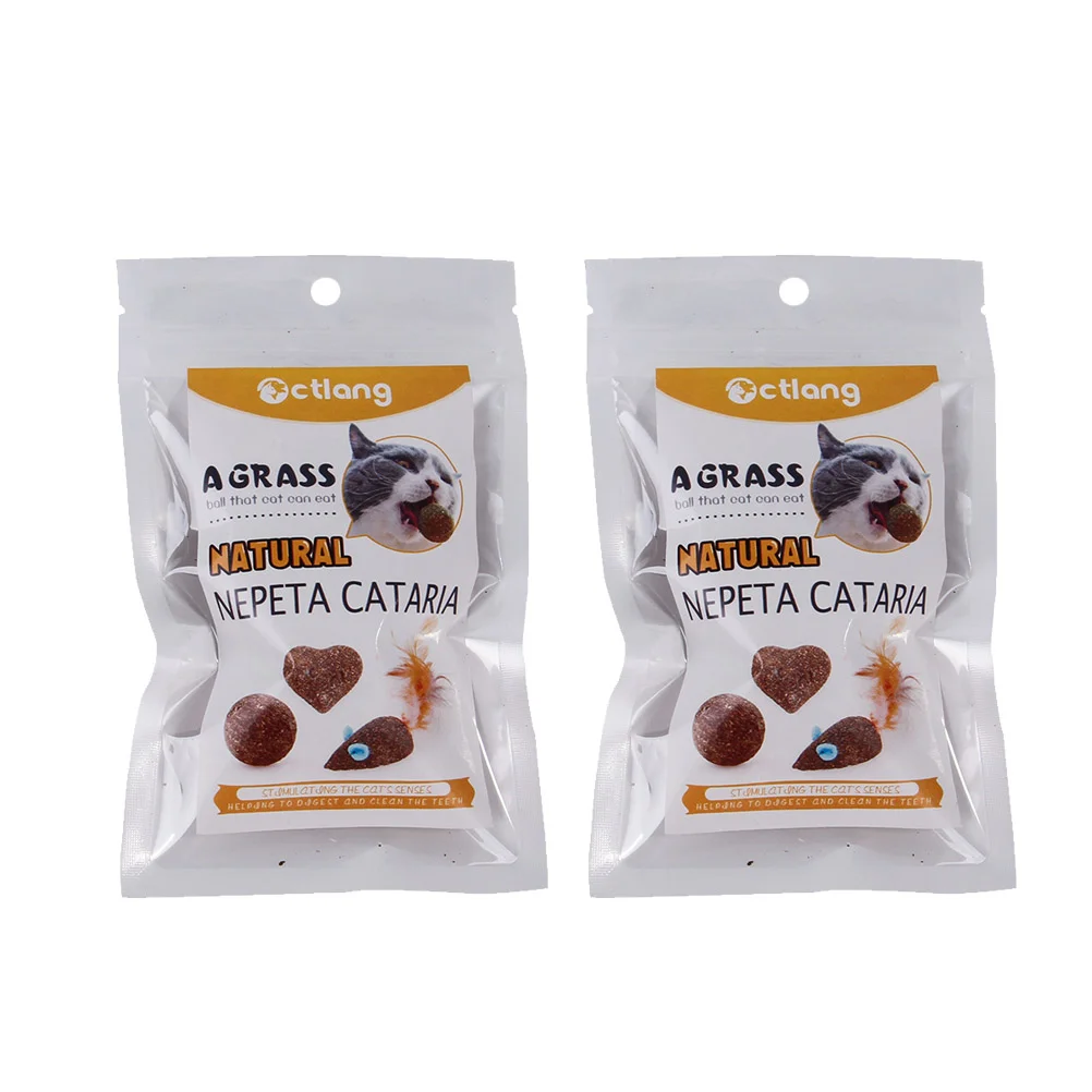 

10PCS Creative Safe Natural Funny Useful Playthings Supplies Bite Chew Balls for Cats Home
