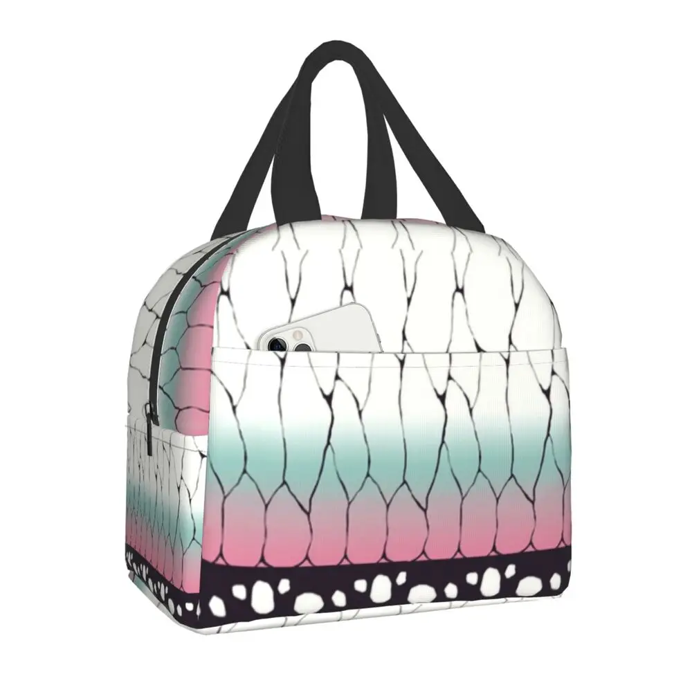 

Demon Slayer Insulated Lunch Bag for Camping Travel Kimetsu No Yaiba Portable Thermal Cooler Lunch Box Women Kids Picnic Bags