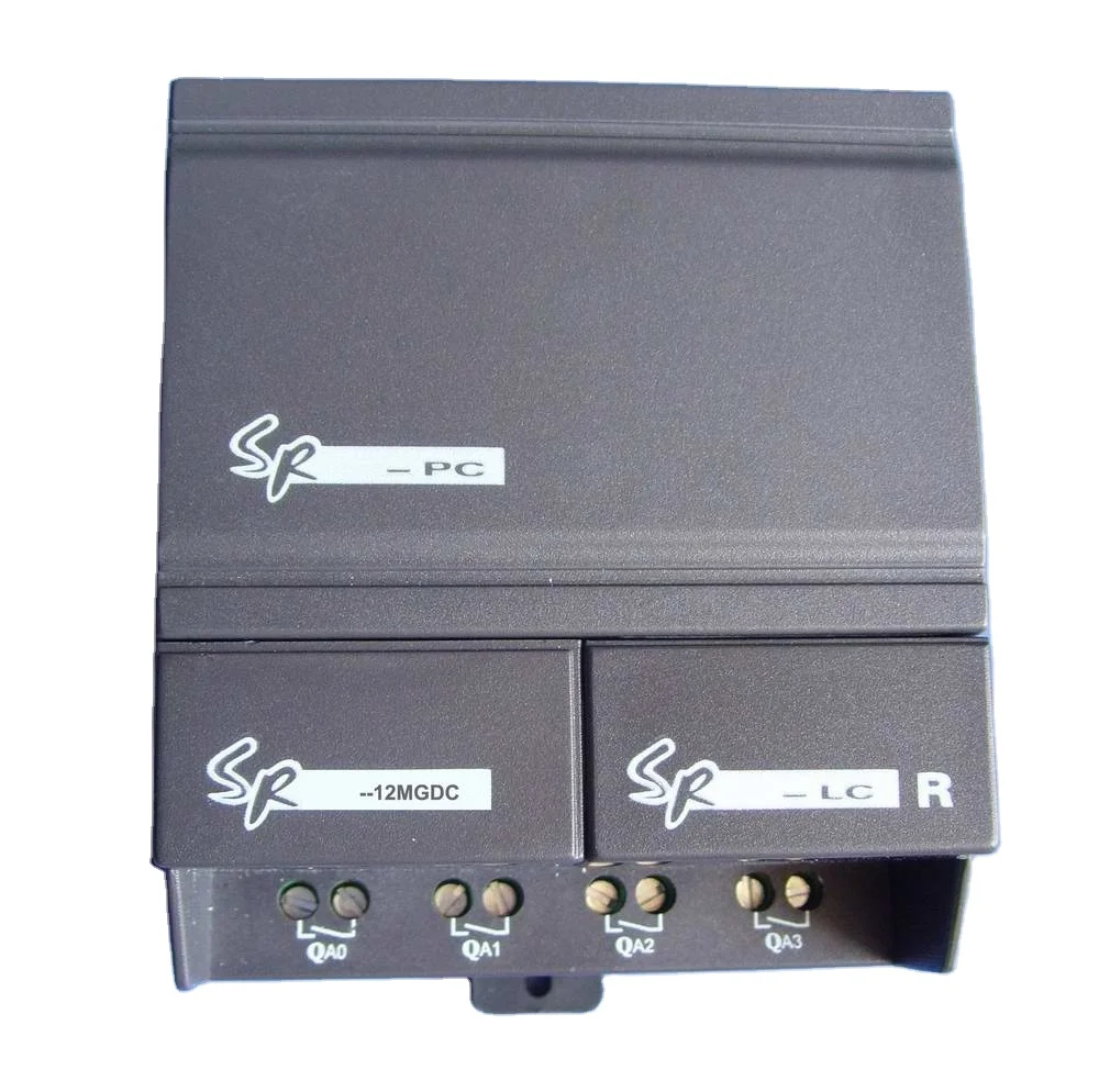 

YUMO SR series SR-12MGDC plc controller DC12/24V 8 points DC input (with 6 points analog ) , 4 points transistor output(PNP)