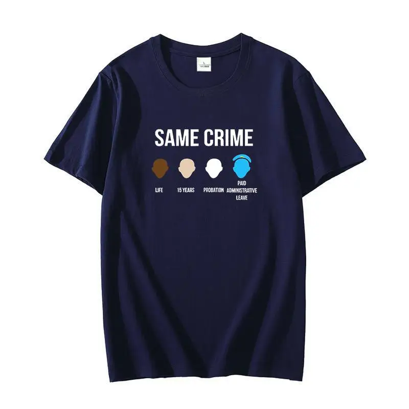 

Colin Kaepernick Same Crime Life 15 Years Probation Cotton T-shirt Black Men Cool Casual graphic t shirts oversize t-shirts