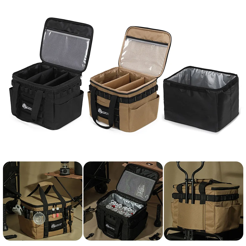 

Portable Travel Tableware Organizer Built-in Compartment for Outdoor Picnic Travel Camping Equipment Storage Bag