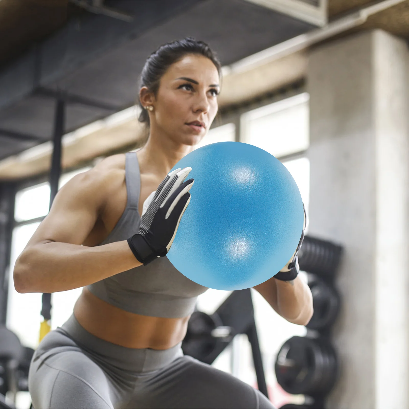 

Pilates Ball 9 Inch Home Workout Core Ball Exercise Ball Workout Accessory