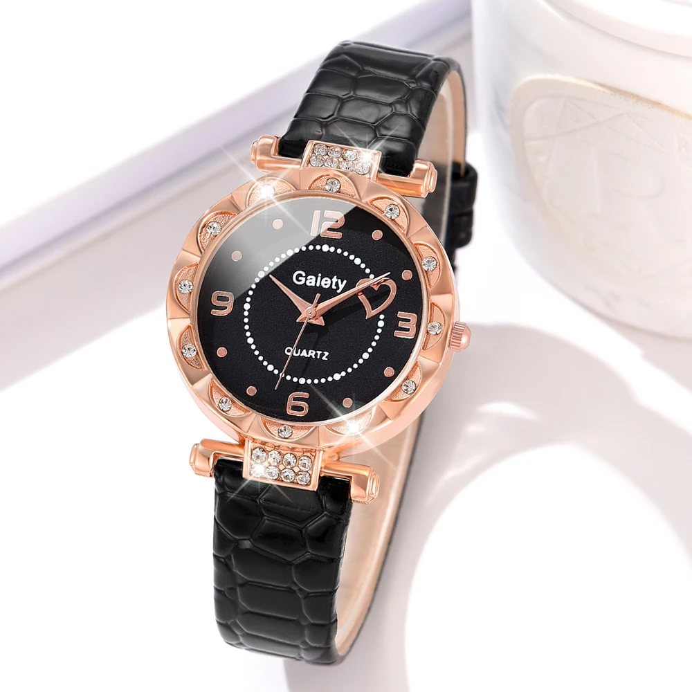 1 шт. GAIETY простые роскошные часы Love Element повседневные Модные кварцевые