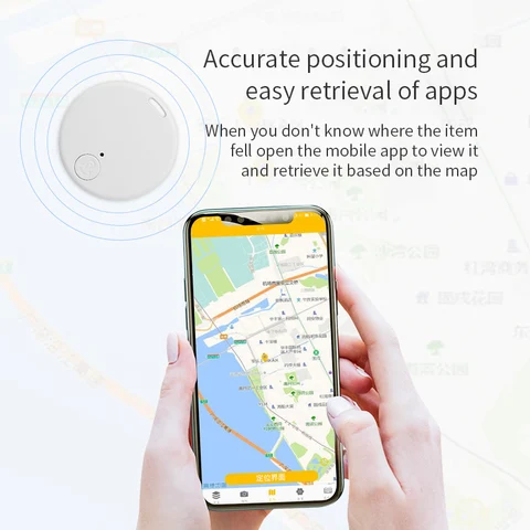 Мини-GPS-трекер для собак, Bluetooth 5,0, устройство против потери, круглое устройство против потери, кошелек для детской сумки, смарт-локатор для отслеживания