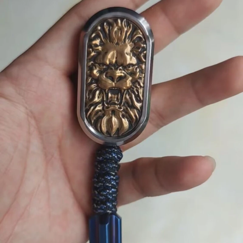

Second-Hand out-of-Print TK Yield Tiger Steel Lion Push Brand Four Generation Steel Lion Send Pendant