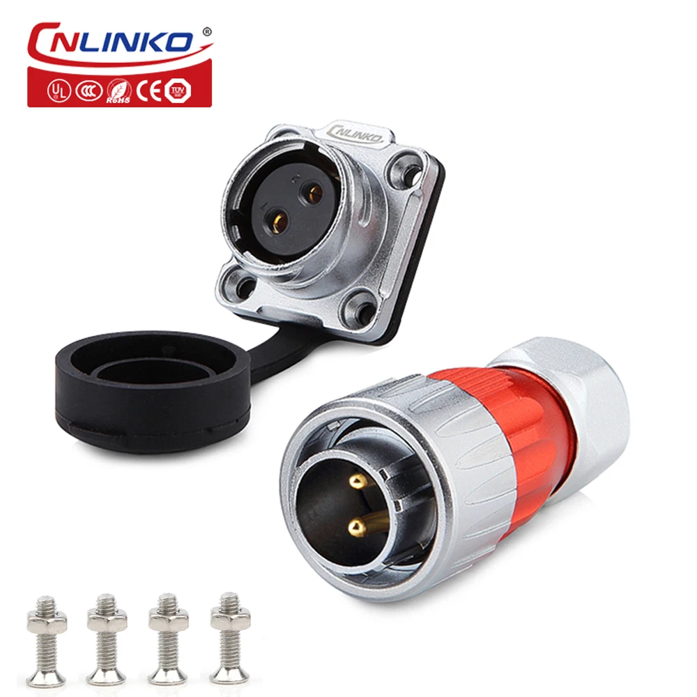 Cnlinko-conectores de Alimentação Cilíndricos Plugue Macho Industrial Impermeável Elétrico Soquete Fêmea Solda ou Crimp Pinos Pinos Pinos Pinos Pinos Pinos 12 Pinos