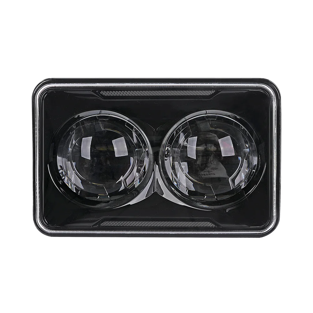 

Светодиодные фары 4x6 дюймов, прямоугольная фара H4651 H4652 для грузовиков Kenworth T800 W900 T600 с герметичным лучевым налобным фонарем 4x6 дюймов