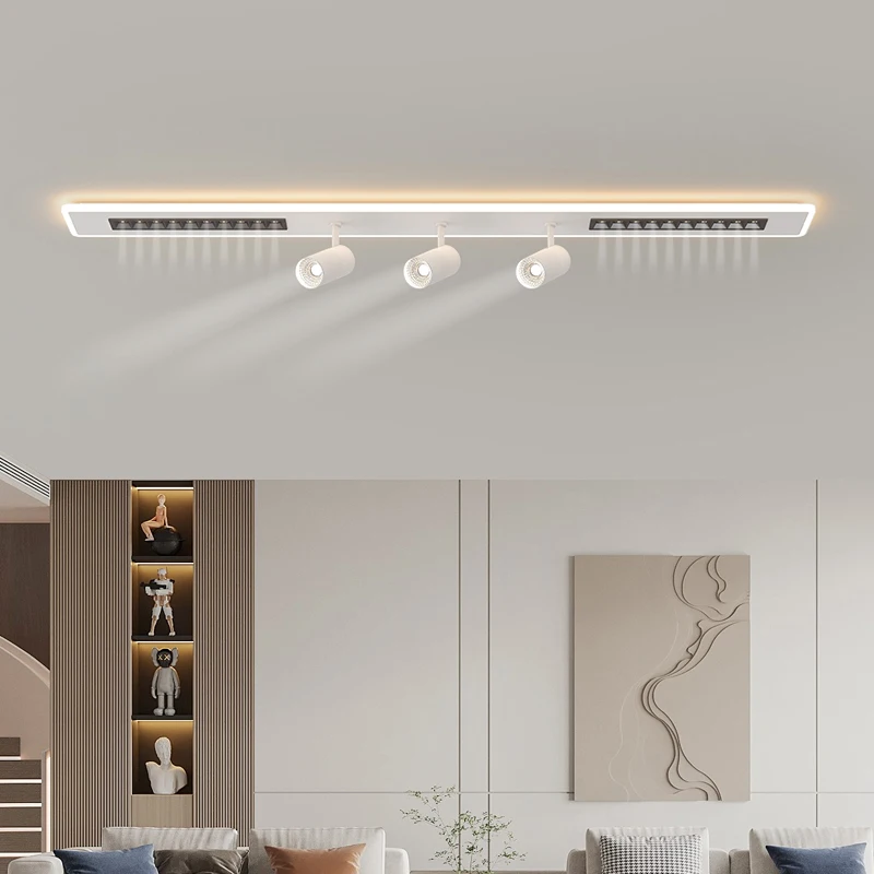 No Main Light Surface Mounted Track Spotlight Living Room Cloakroom Modern Minimalist Decor Aisle Corridor LED Strip Chandeliers