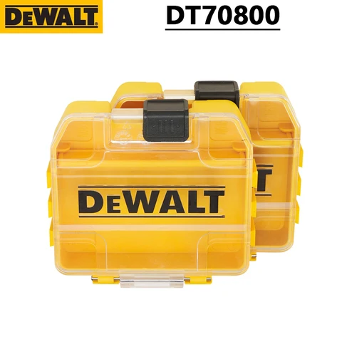 DEWALT DT70800 2 шт. TSTAK небольшой ящик для инструментов мини-ящик для хранения пластиковых деталей чехол для хранения многофункциональный штабелируемый ящик оригинал