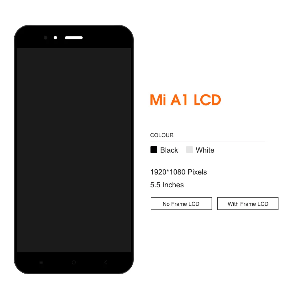 

5,5 "оригинальный экран для Xiaomi Mi A1 ЖК-дисплей сенсорный экран дигитайзер в сборе Замена для Mi 5X MiA1 Mi5X MDG2, MDI2