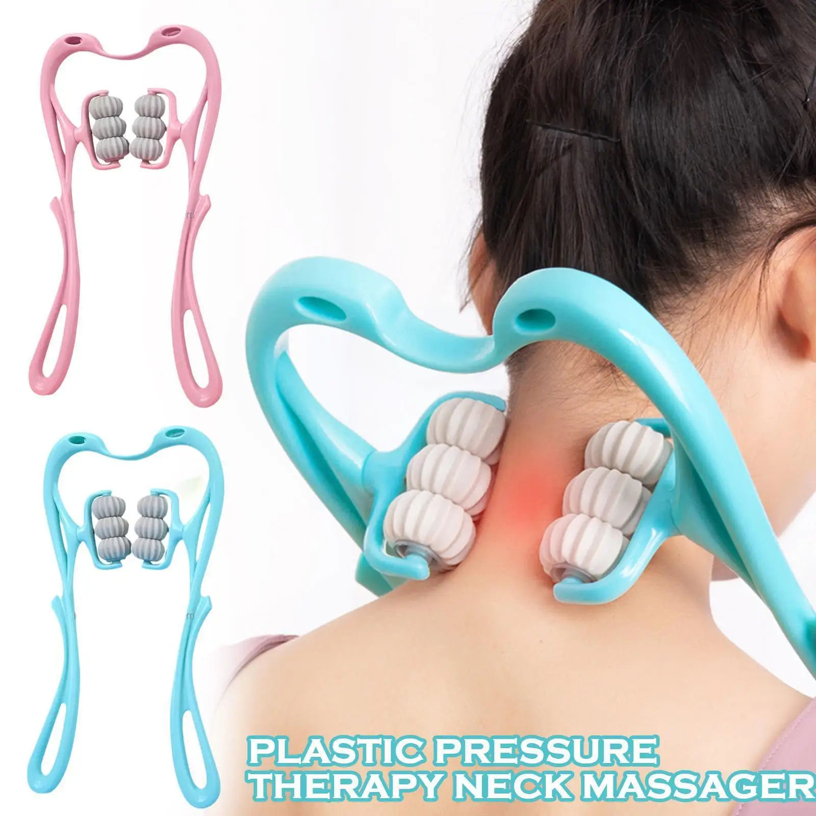 

6-wheel Neck Massager Pressure Point Therapy Neck Massage Tools Relieve Hand/Waist/Legs Roller For Neck Shoulder Trigger Po Z6U6