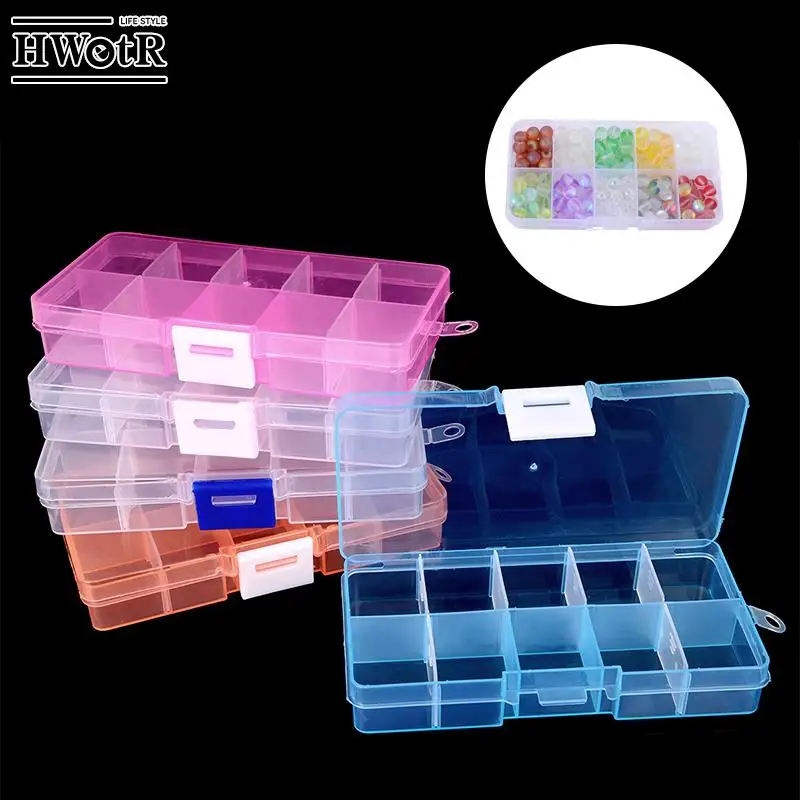 

Органайзер Пластиковый для бижутерии, 10 ячеек, 12,8x6,6x2,2 см