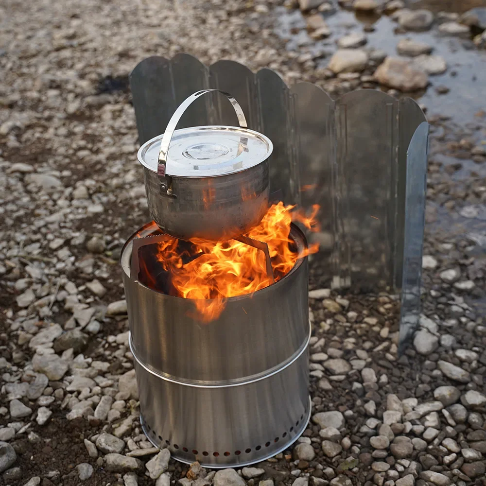 Портативная складная деревянная плита для кемпинга большая емкость из