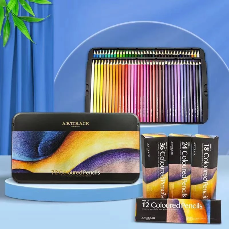 S 12/18/24/36/48/72 Colors Drawing Pencils Art Supplies For Coloring Sketching Shading Painting