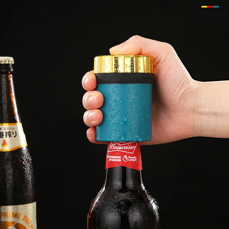 

New Magnetic Automatic Beer Bottle Openers Stainless Steel Bottles Wine Openers Jar Opener Bar Accessories Kitchen Gadgets Tools