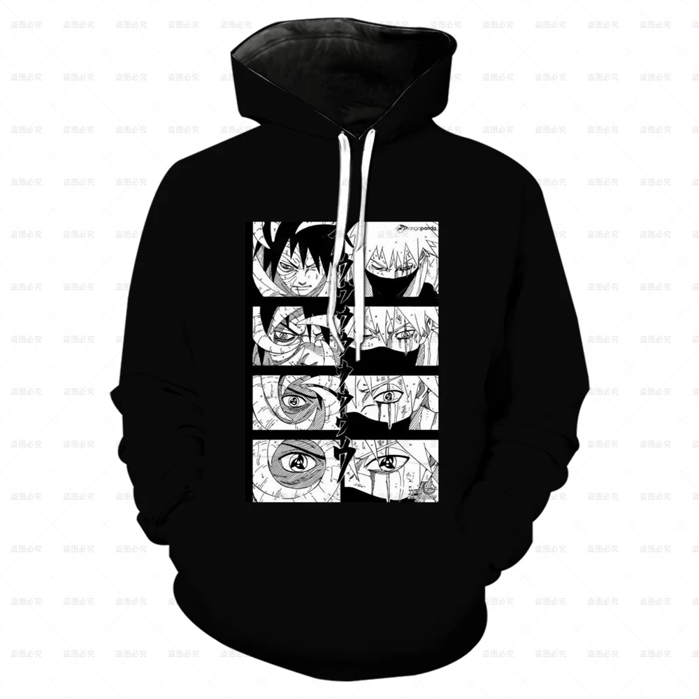 

2022 Fall Men's 3D Sasuke Anime Naruto Hoodie Men's Sports Hoodie Casual Y2K Style Plus Size Sweatshirt Cosplay Prop Costume