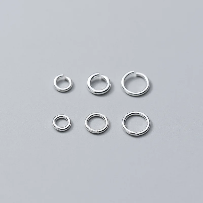 20PCS 925 Sterling Silver Jump Rings & Split Rings for DIY Jewelry Making Open /Closed Rings Jewelry Findings Accessories