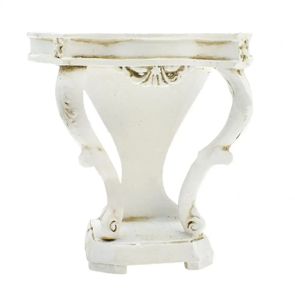 

Dollhouse Storage Table Ingenious Resin Good Craftsmanship for Micro Landscape Dollhouse Shelf Mini Storage Table