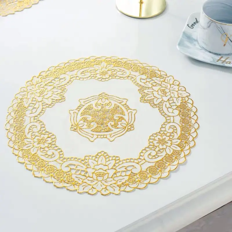 2pcs Tea Mat Vintage Floral Traditional Design Elegant Decoration Popular Daily Teaware Chinese Style Home Anti-heat Kitchen New |