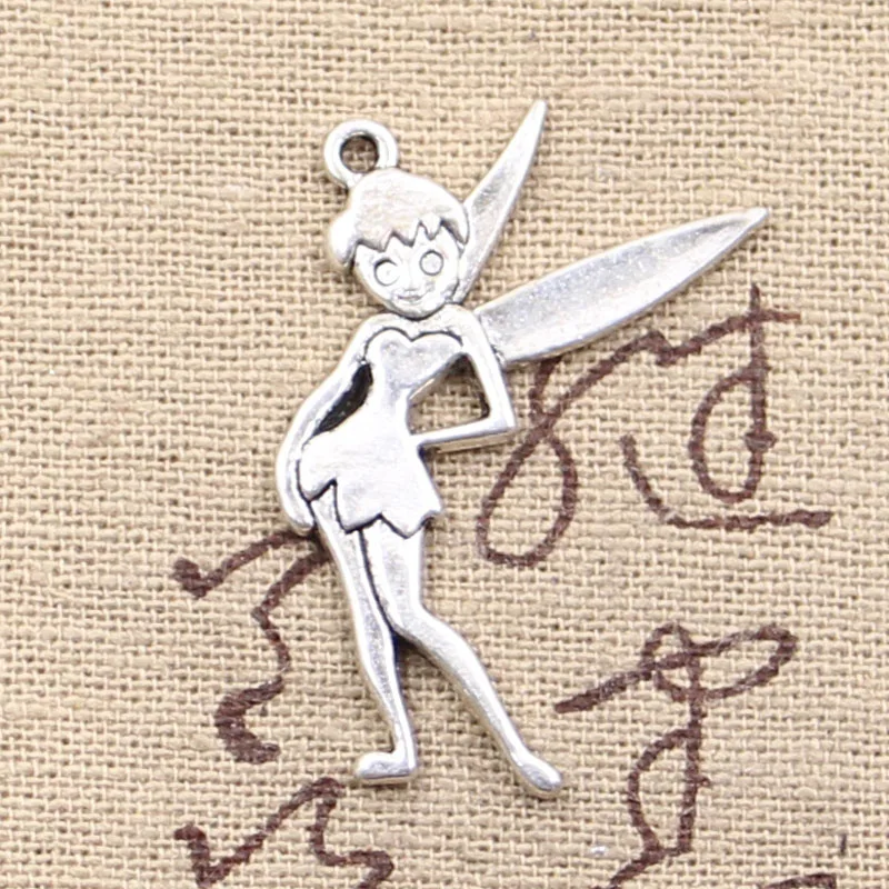 8 шт., подвески в виде сказочного ангела, 36x27 мм