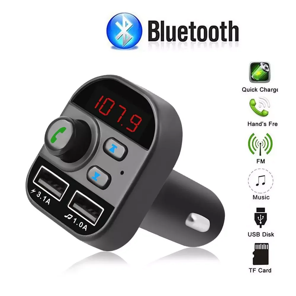 

5.0 Wireless Car Kit MP3 Radio Receiver Handsfree Portable 2 USB Charging Ports Car Accessories mp3 Player