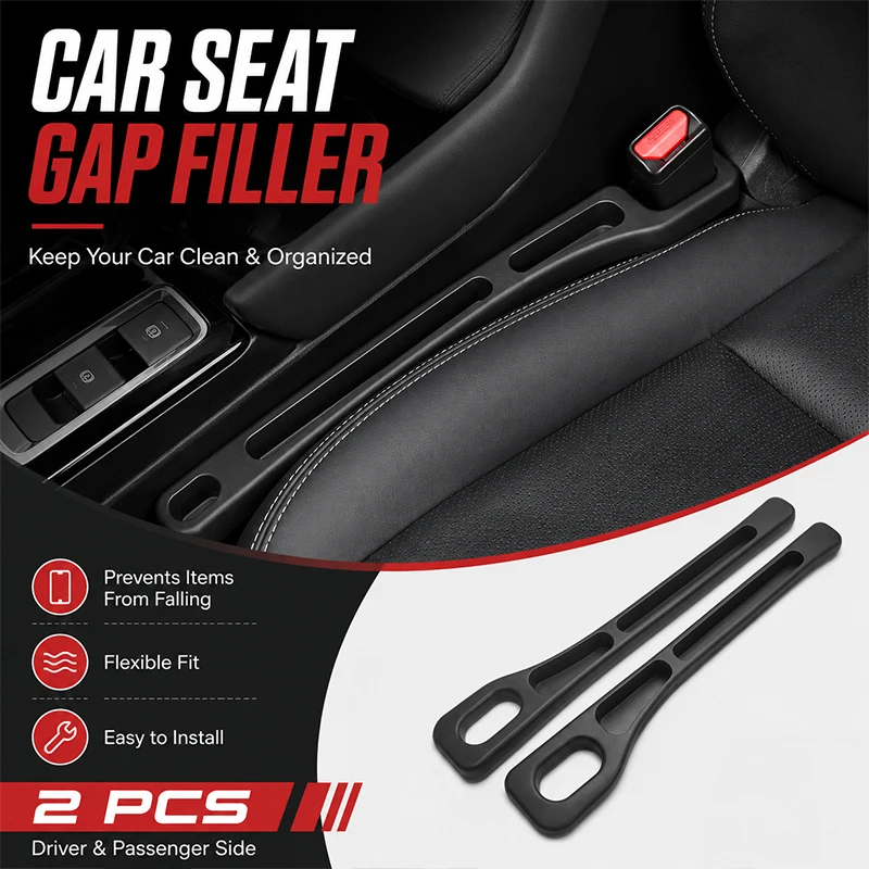 Фото Органайзер-заполнитель зазора между сиденьями для Seat Ibiza 6L 6L1 2003-2007, аксессуары для интерьера автомобиля №1