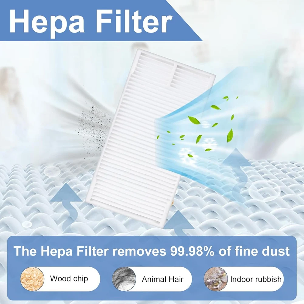 For Eureka J12 Ultra Robot Vacuum Cleaner Main Side Brush Hepa Filter Mop Cloth Dust Bags Replacement Accessories Parts