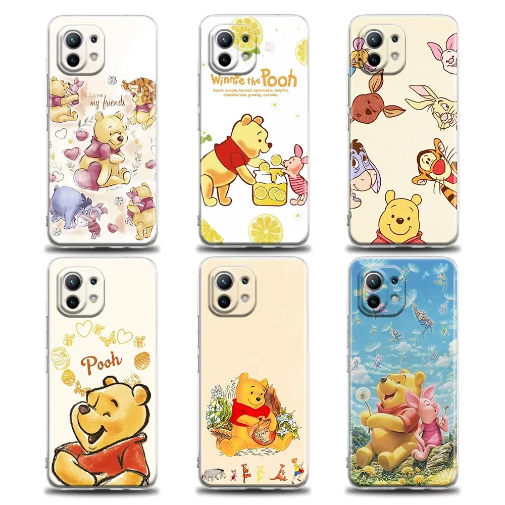 

Transparent Case For Xiaomi Mi 12 11 Lite 5G NE 12X 13 11T 12T Pro 9T Note 10 Poco X3 Pro NFC M3 F3 M5s Cover W-Winnie The Poohs
