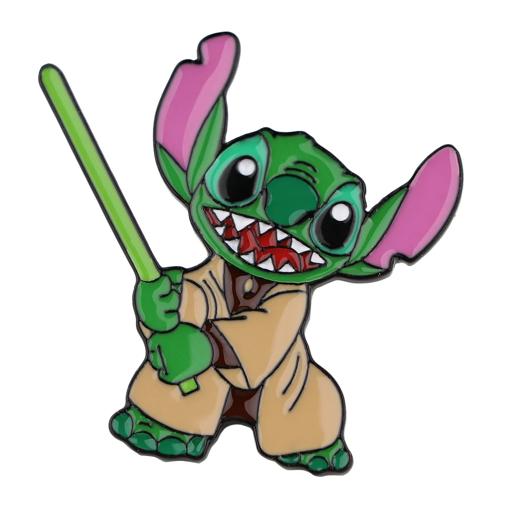 Стич Косплей Звездные войны телефон значок лацкан булавки для рюкзаков аниме