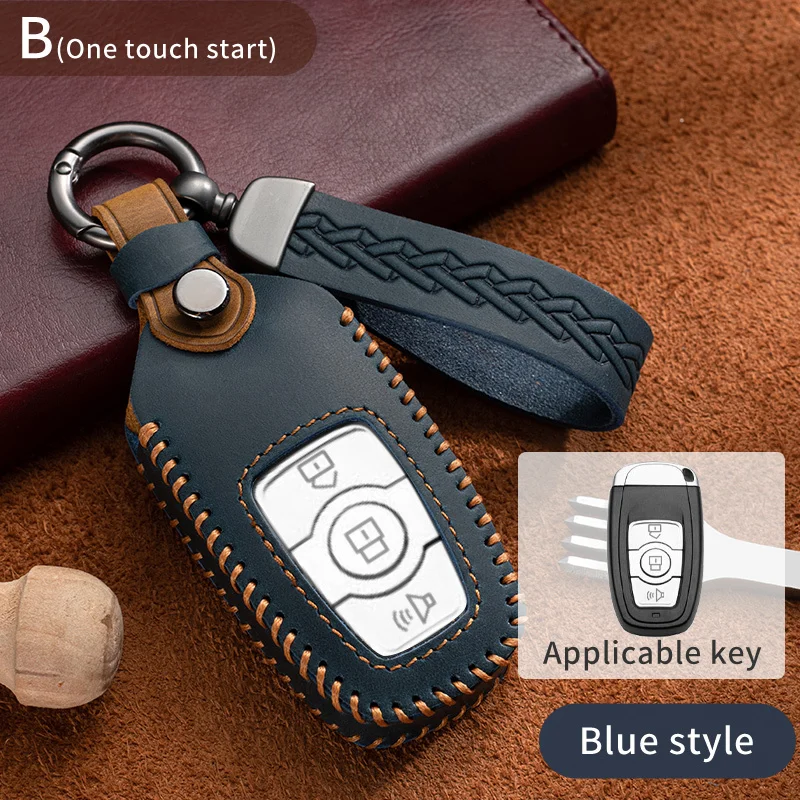

Leather Car Key Case Cover Remote Keychain Fob For Haval H9 F7X H5 H3 Great Wall 5 3 M2 H6 Coupe M4 H2 6 Protection Holder Shell