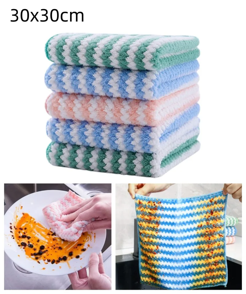 

10/5 шт., кухонные тряпки из микрофибры, 30 х30 см