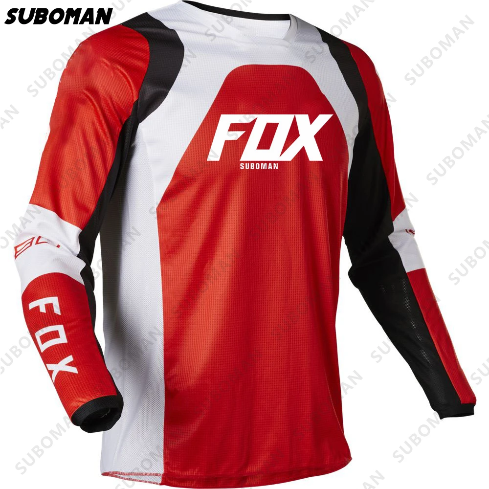 

Новинка 2021 велосипед с длинным рукавом Красный MTB poc bmx SUBOMAN FOX Быстросохнущий Горный мотоцикл Велоспорт Джерси Мужской эндуро Мотогонки