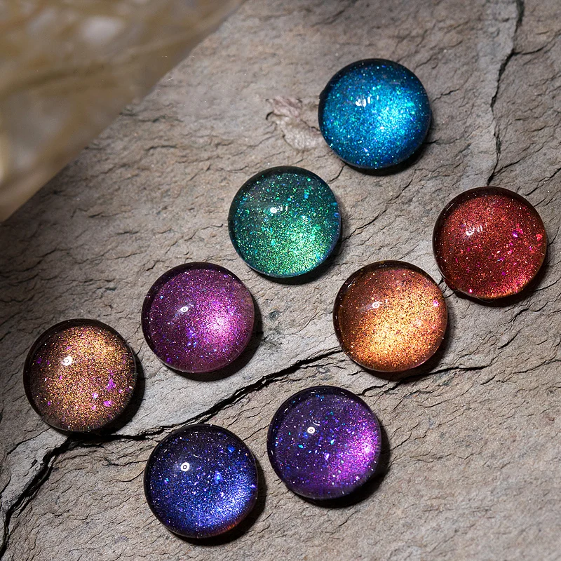 

Laser Cat Eye Nail Gel Polish Broken Diamond Glitter Shining Galaxy UV Magnetic Gel Varnish Cat Eyes for Nail Art