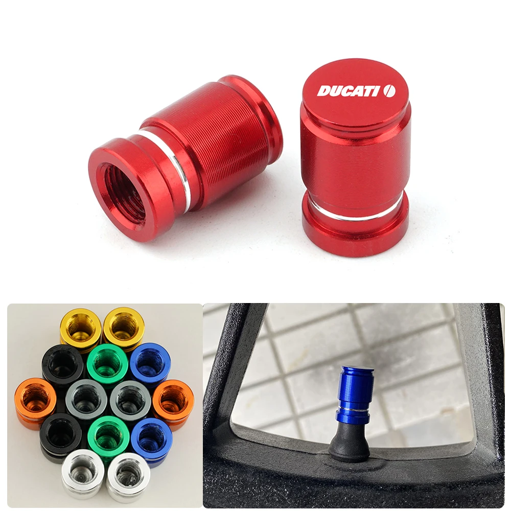 

For Ducati Multistrada 950 1100 1260 1200 S Sport Grand Tour Motor CNC Accessories Wheel Tire Valve Air Port Stem Cover Cap Plug