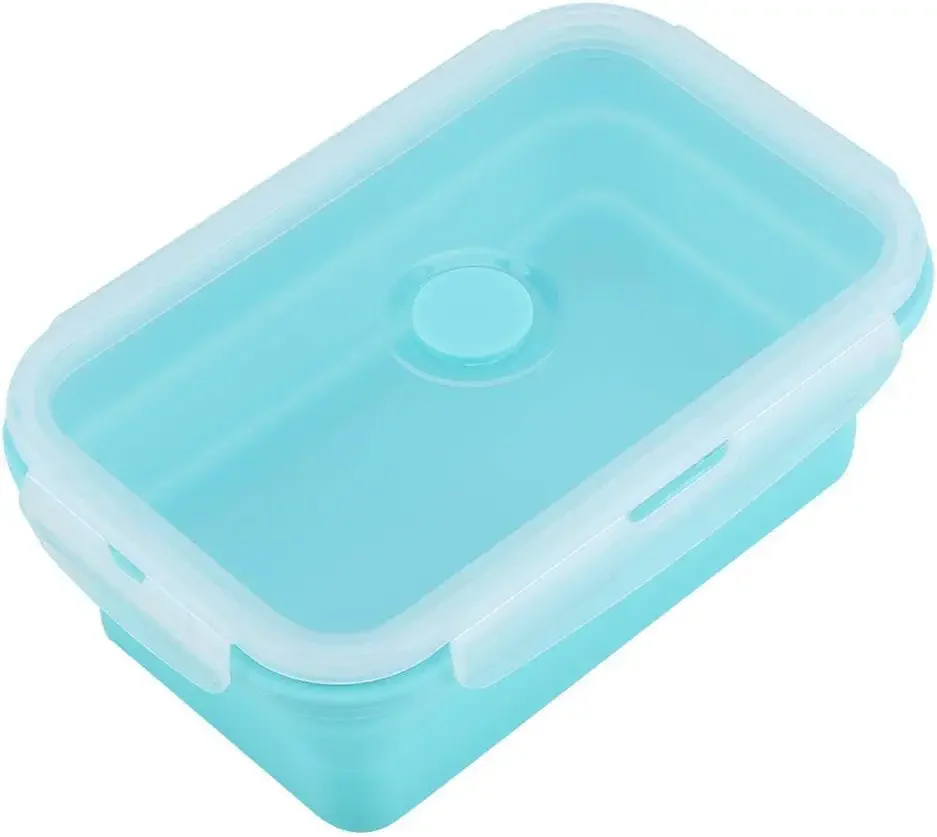

4 Size Silicone Collapsible Portable Lunch Box Bowl Bento Boxes Eco-Friendly Folding Food Container Lunchbox 350/500/800/1200ml