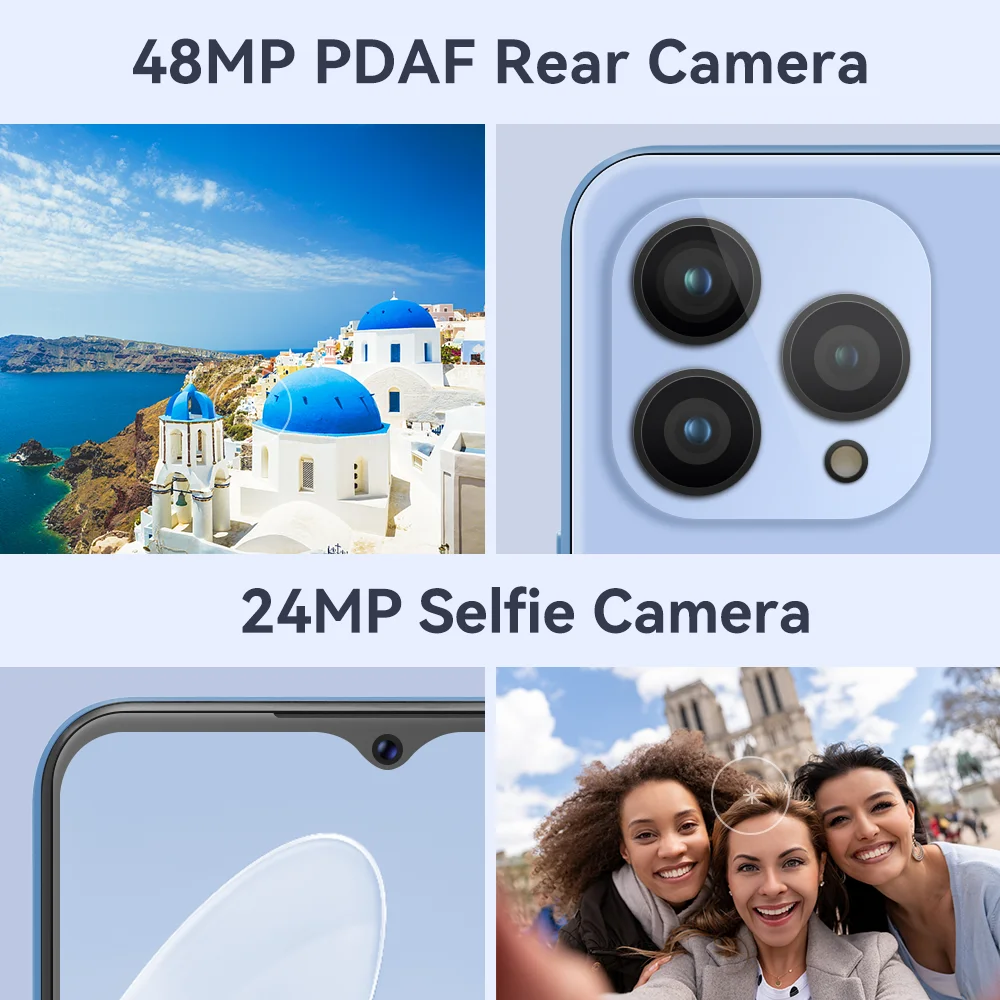 Cubot P80 Smartphone New Global Version 8GB RAM 256GB ROM NFC 6.583 Inch FHD+ Screen48MP+24MP Android 13 5200mAh