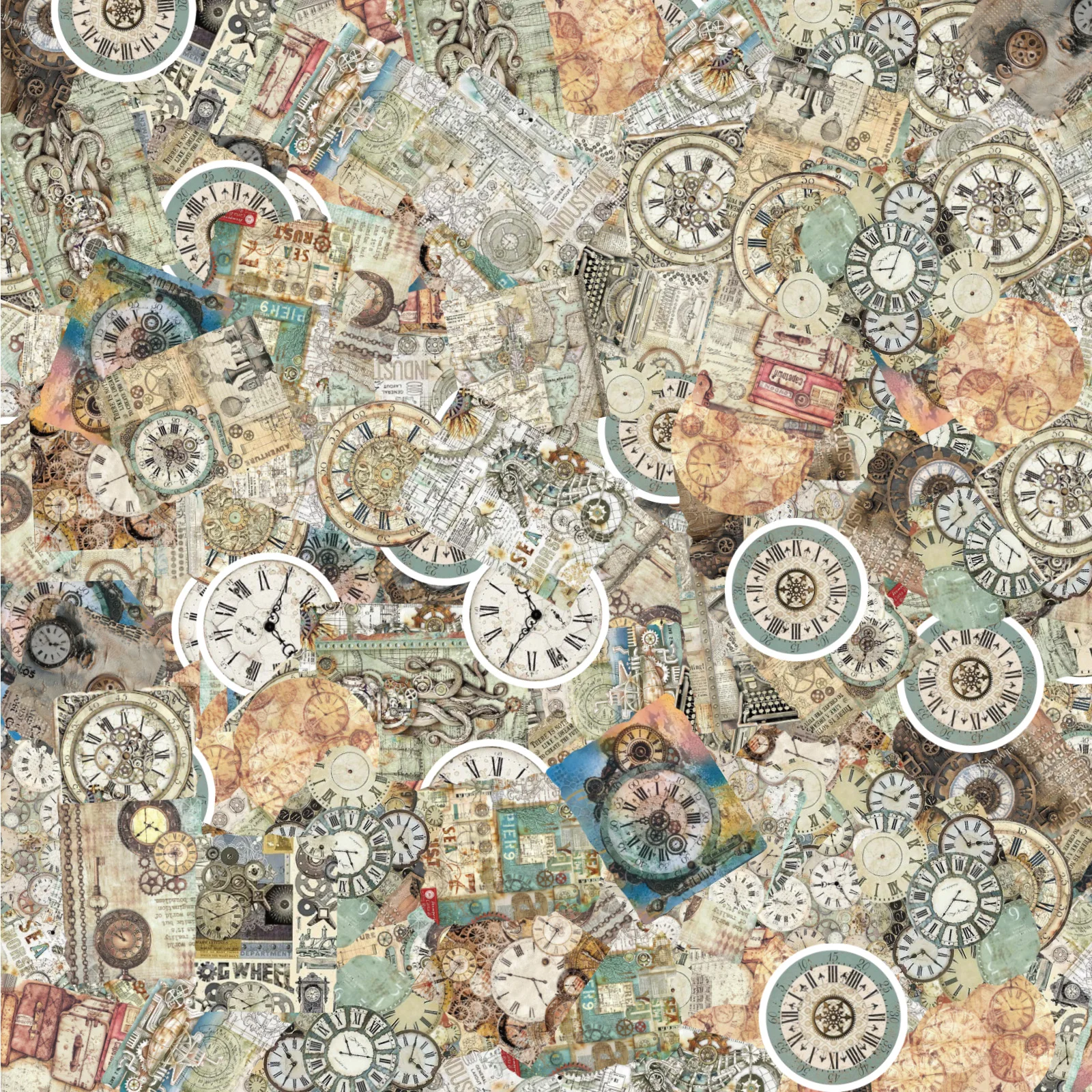 46 шт. винтажные часы в стиле ретро из ПВХ