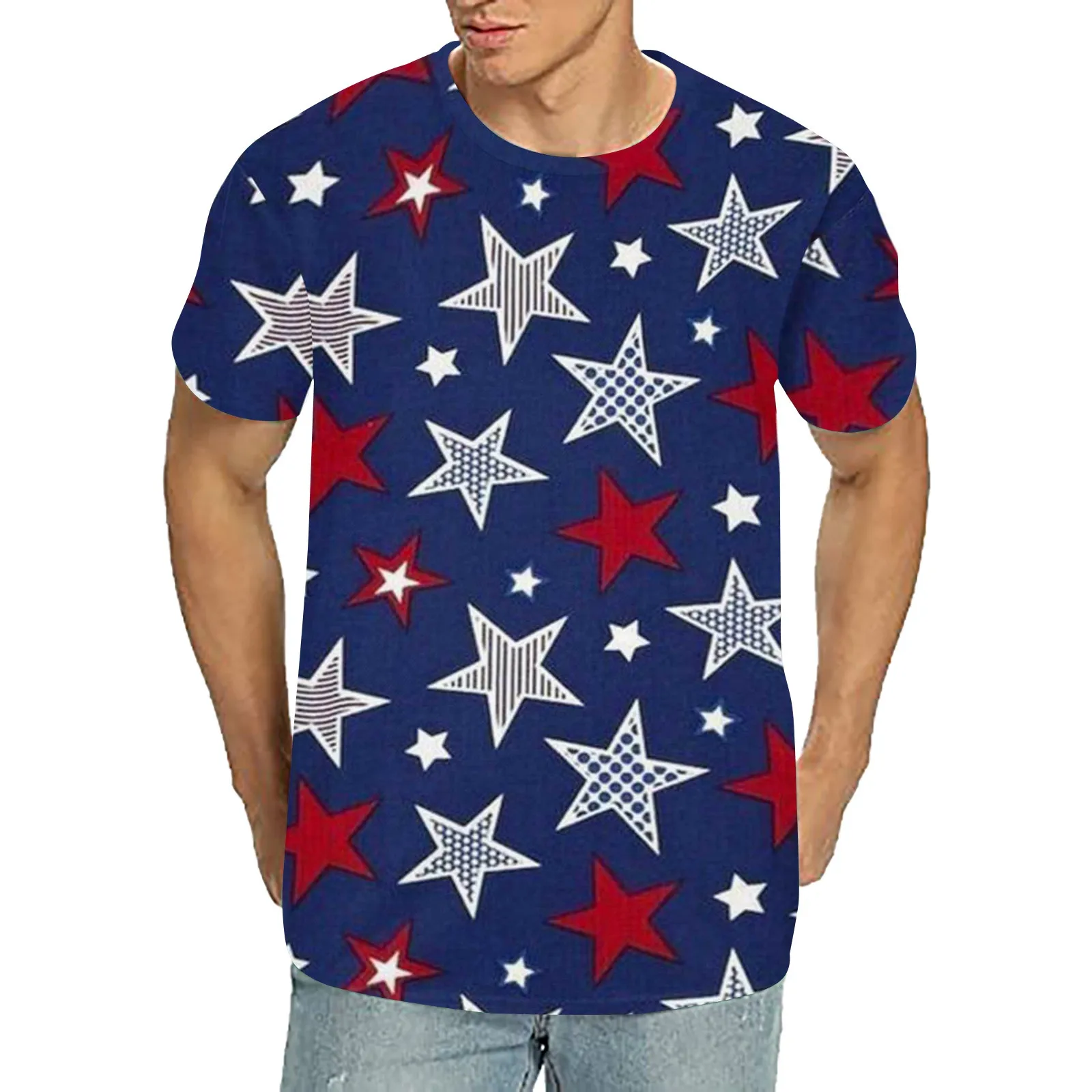 

Pocket T Shirt Mens USA Flag American Patriotic T Shirt Short Sleeve 4Th Of July Tshirts Street Soldier Patriotic Fashion Men