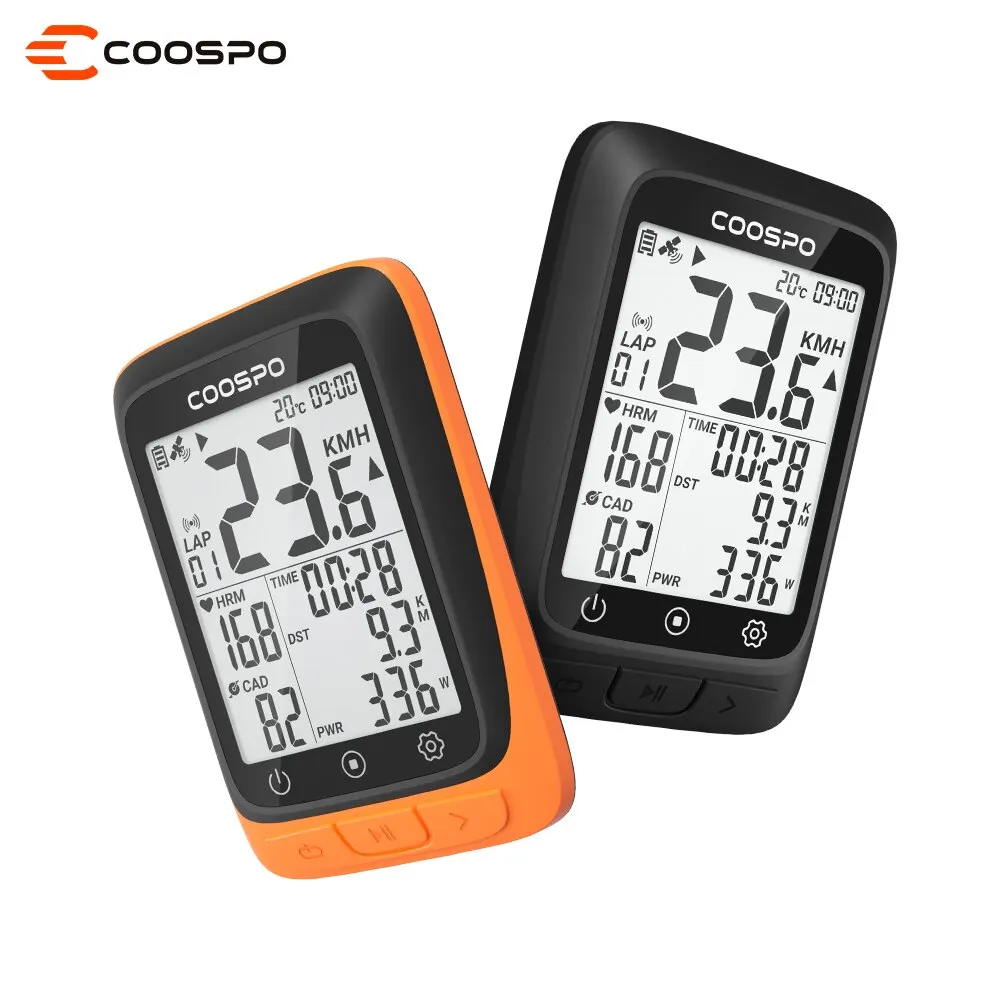 COOSPO BC107 Bike Computer GPS Wireless Bicycle Odometer Speedometer 2.4inch Bluetooth5.0 ANT Waterproof GPS BDS