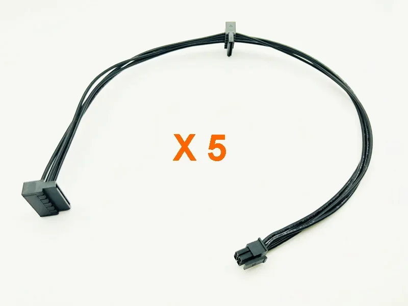 5 шт. 45 см кабель MINI 4Pin к 2 SATA источник питания для материнской платы Lenovo интерфейс