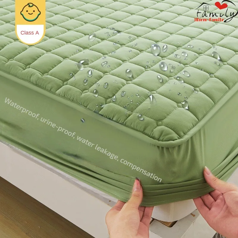 100% водонепроницаемая однотонная простыня наматрасник в скандинавском стиле с