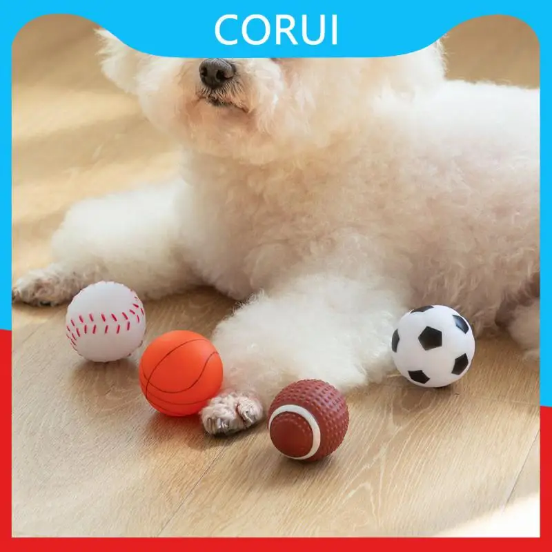 

Training Pet Teeth Toy Harmless 1pcs Tooth Cleaning Ball Sound Relieving Safe Dog Toys Pet Balls Accessories Phony Toy Non-toxic