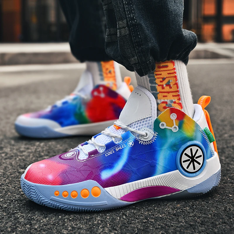 Brand Colorful Men Women Basketball Sneakers 2022 Superstar Shoes Proffessional Mens Designer Sneakers Thick Sole Sports Shoes