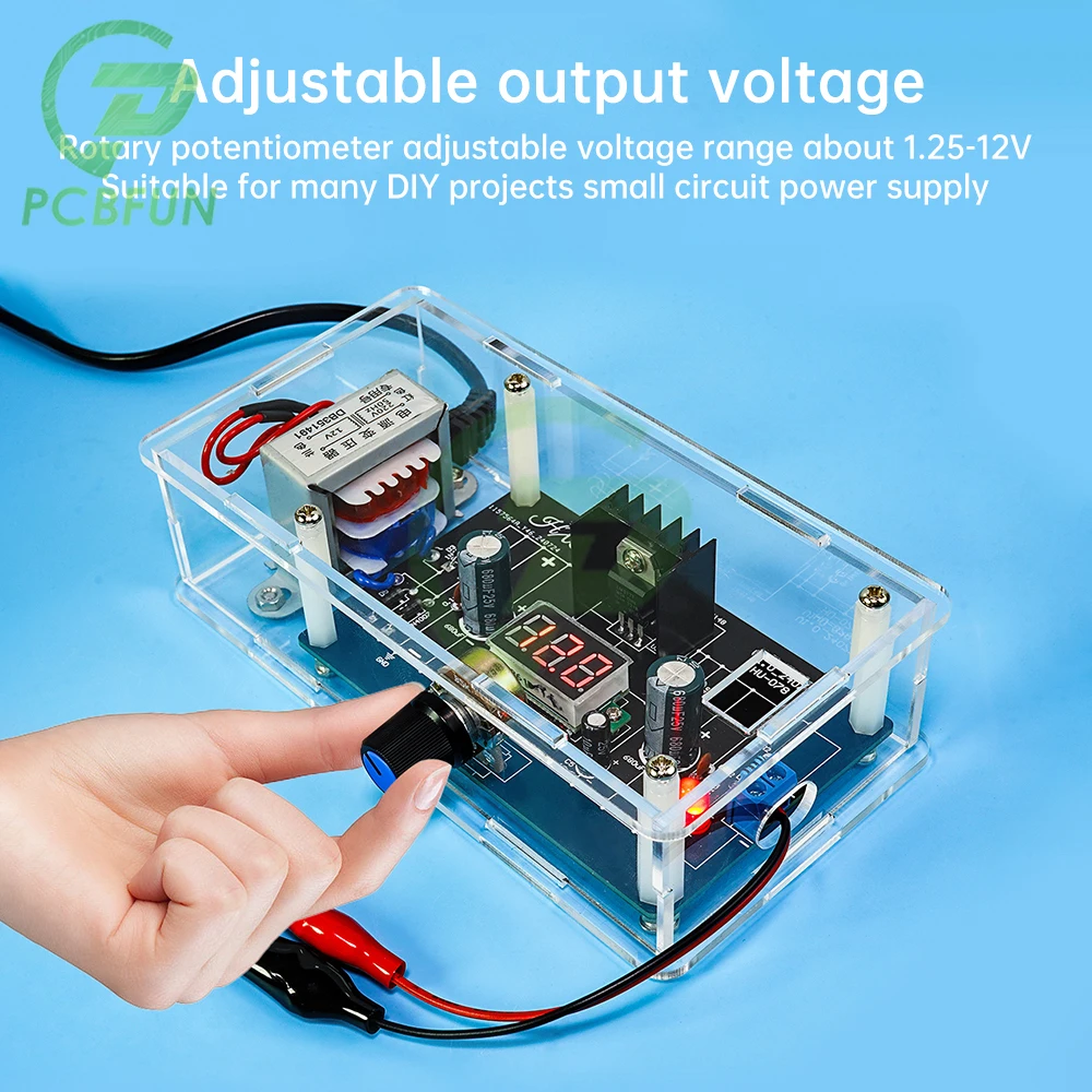 DIY LM317 Регулируемое напряжение от 220 В до 1 25-12 5 в понижающий модуль питания