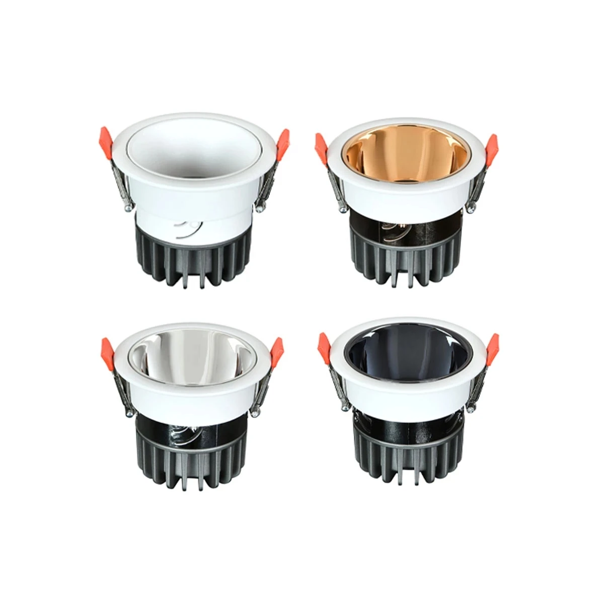 Утопленные антибликовые COB светильники 5 Вт 7 9 12 15 18 24 регулируемая яркость