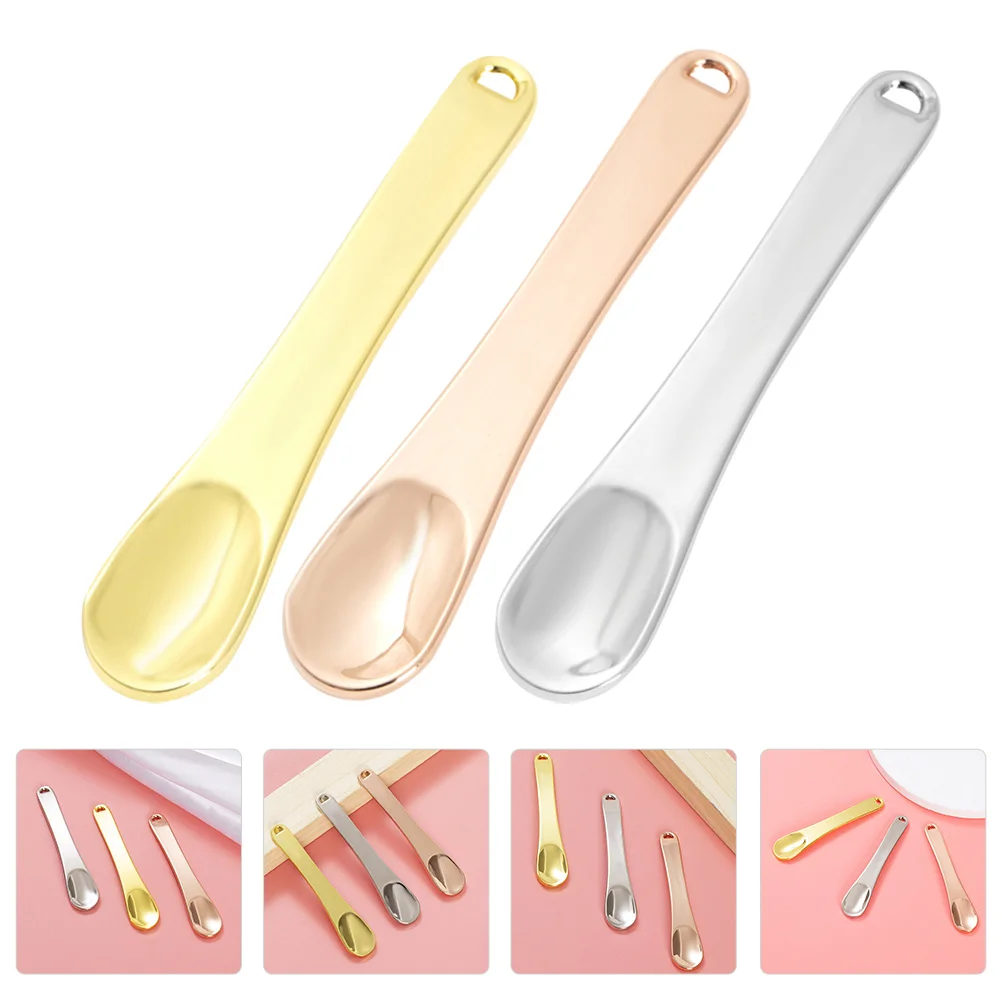 

Spoon Spatulacream Facial Makeup Scoop Beauty Small Dessert Skin Eye Mixing Spatulas Care Tiny Bar Waxingproducts