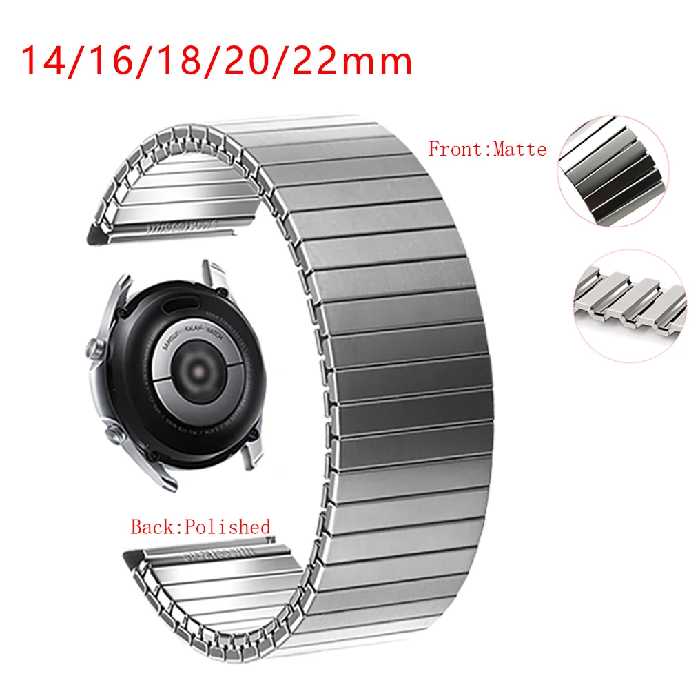 Эластичный ремешок из нержавеющей стали для наручных часов эластичный