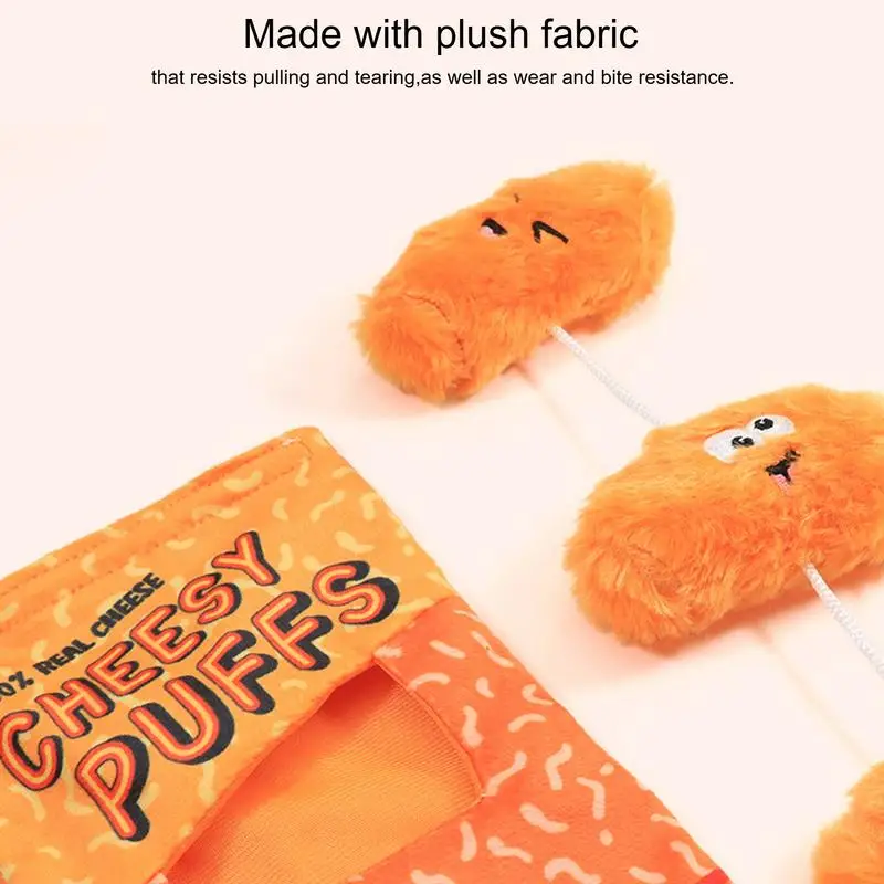 Плюшевая игрушка-головоломка для собак мультяшная сумка закусок скрипучая