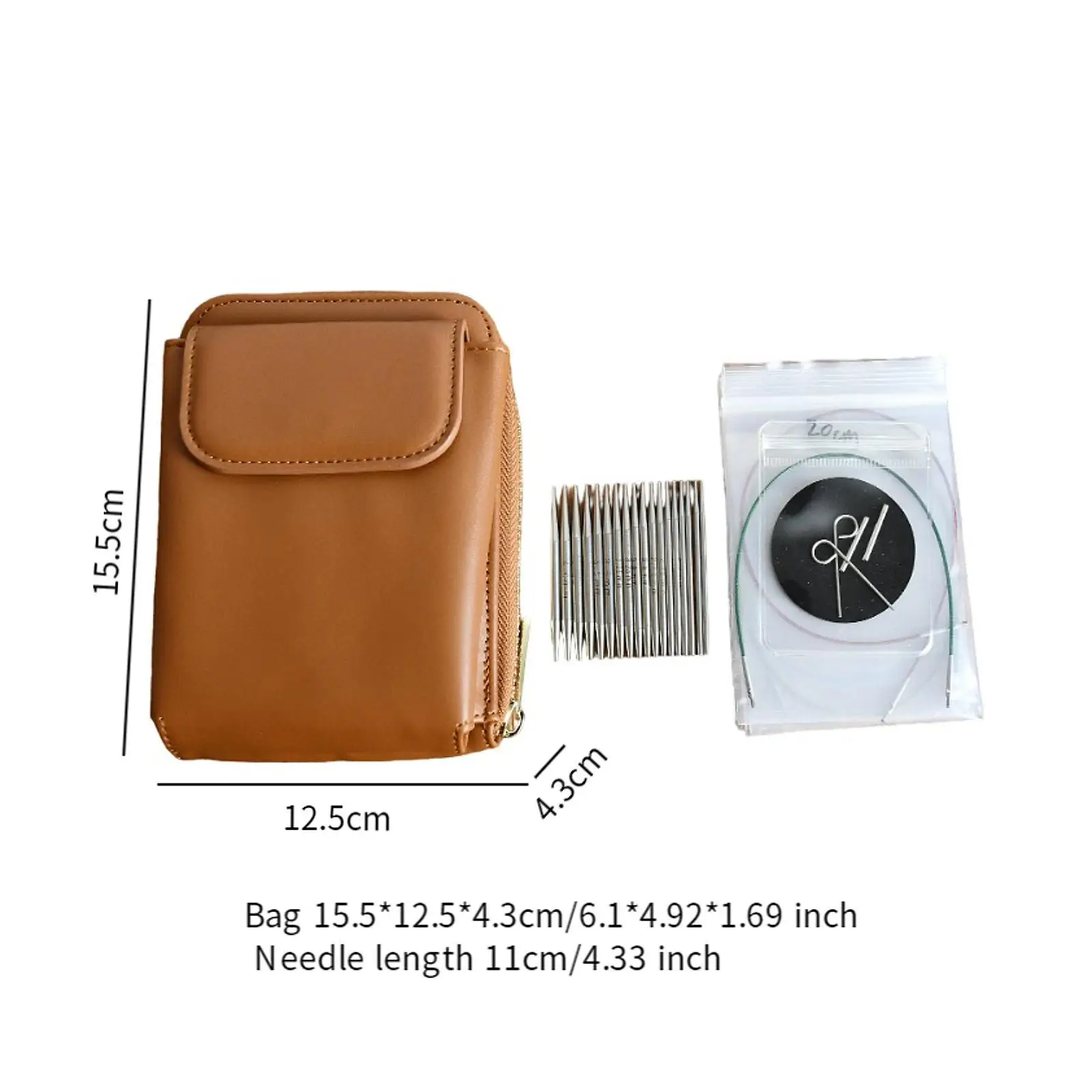 Набор круглых спиц инструменты для вязания домашние портативные крючки своими