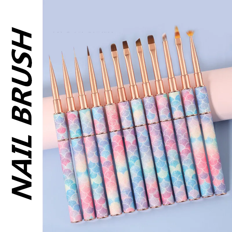 Маникюрный набор с ручкой «русалка», 12 видов